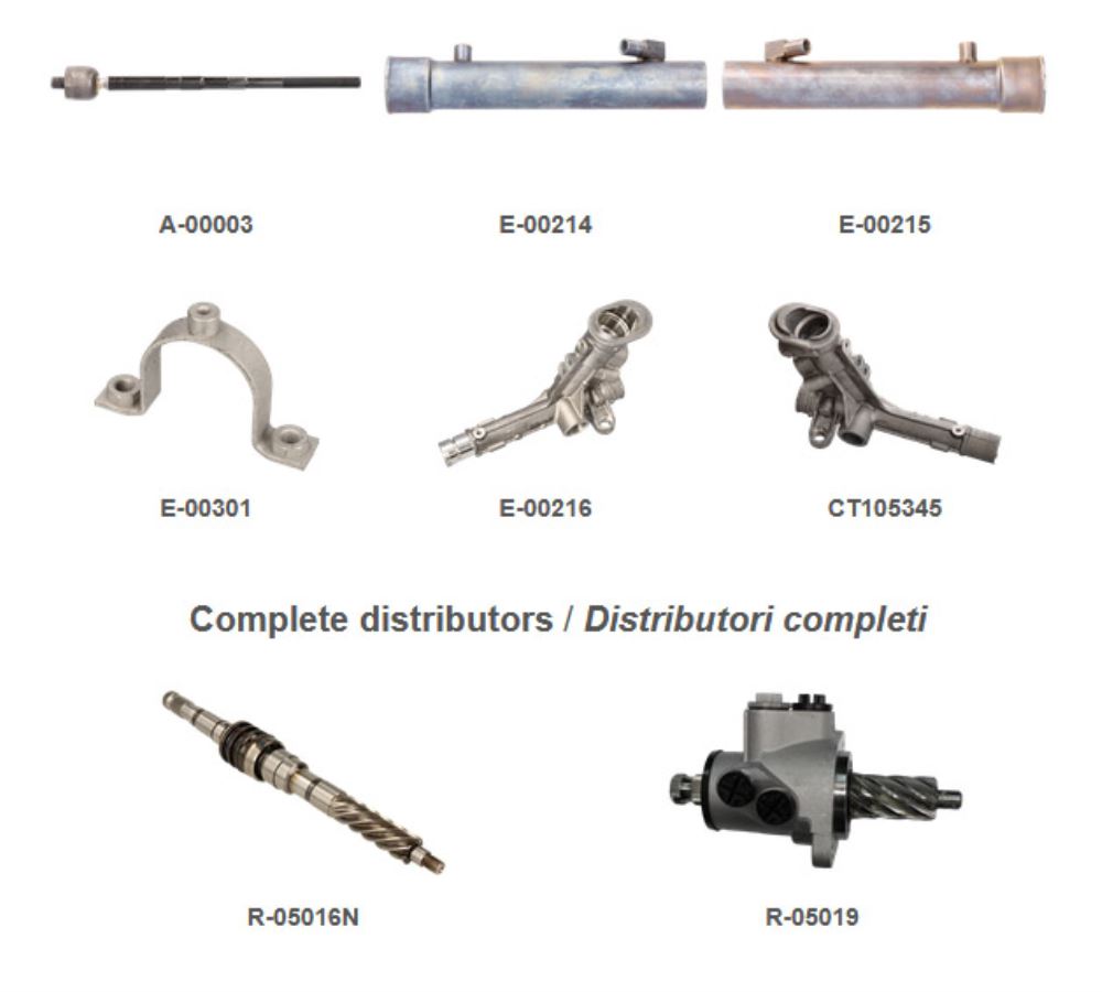 Power steering news: new items and complete distributors