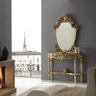 Ballabio Italia Consolle ART 890 Baroque style MIRROR and ART 890 Baroque style CONSOLE in gold leaf finish
