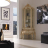 Ballabio Italia Display Cabinets ART NAPOLEON CR CABINET in gold leaf finish