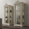 Ballabio Italia Display Cabinets ART A2 Two-door Empire style CABINET in antiqued gold leaf finish with white patina
