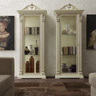 Ballabio Italia Display Cabinets ART A2 Two-door Empire style CABINET in antiqued gold leaf finish with white patina